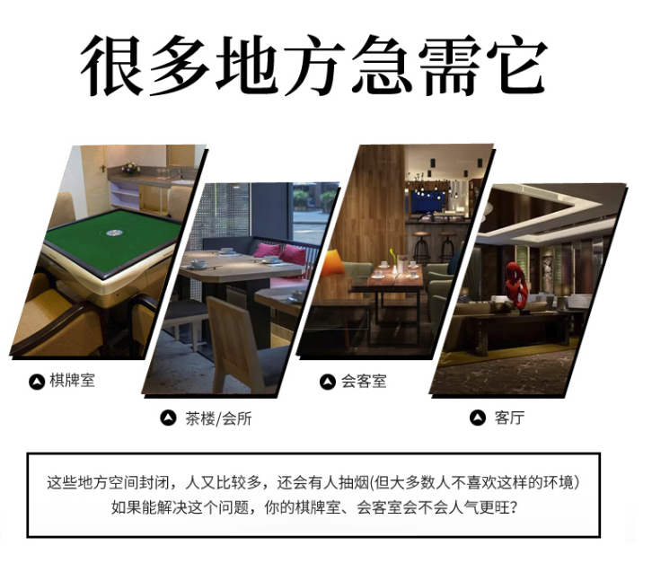 解決場(chǎng)所煙霧問題